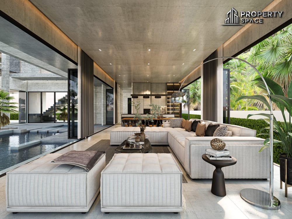 Live Luxuriously: 6-Bedroom Waterside Pool Villa For Sale in The Scenevanar, East Pattaya Image 12