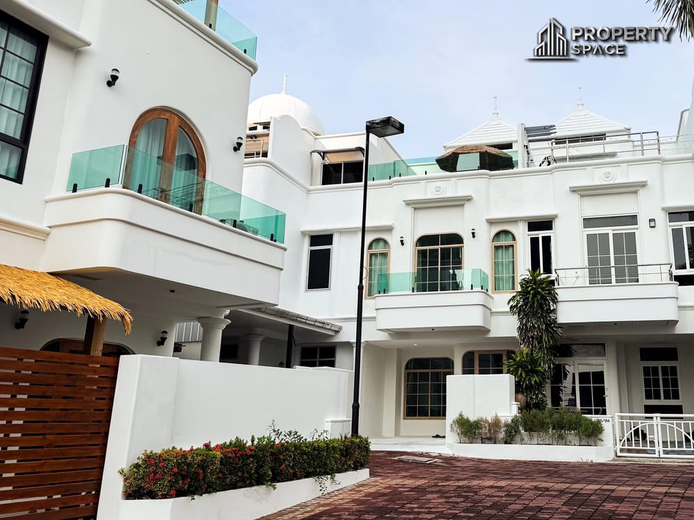 Stunning 3-Bedroom Beachside House Just 200 Meters from Wongamat Beach For Rent Image 1