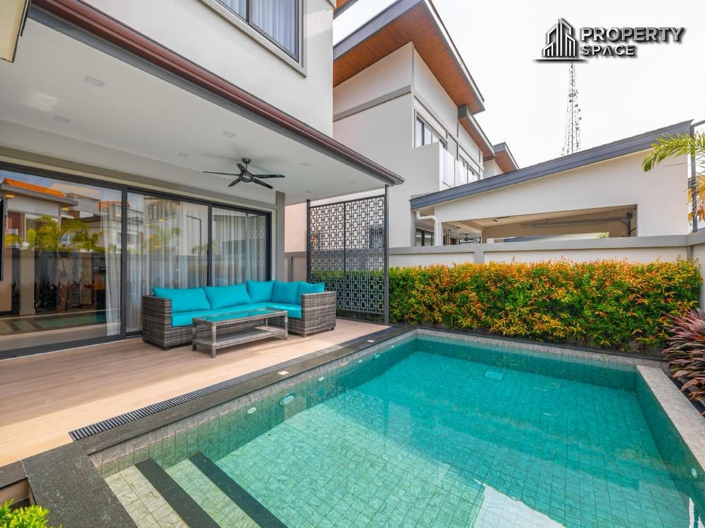 Deluxe 3-Bedroom Pool Villa Prime location Central Pattaya at Midtown Zensiri For Rent Image 1