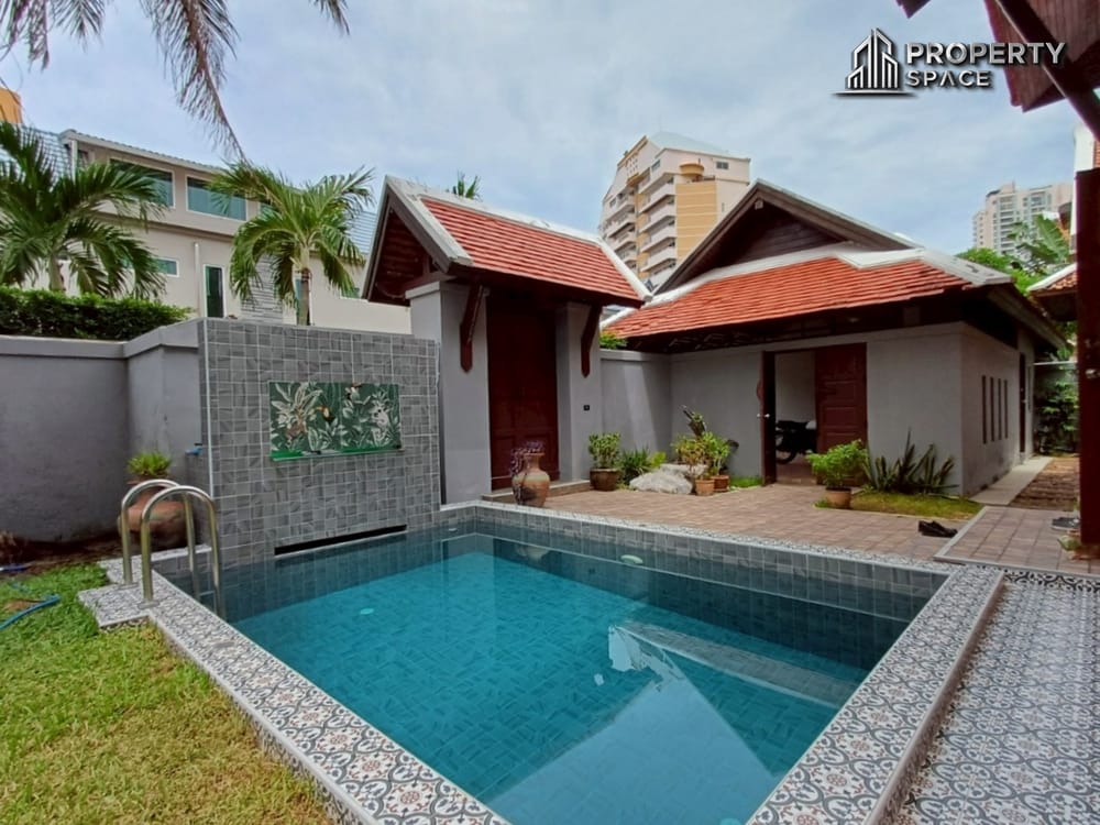 Thai-Bali Style 3-Bedroom Pool Villa In Jomtien Pattaya For Rent Image 6