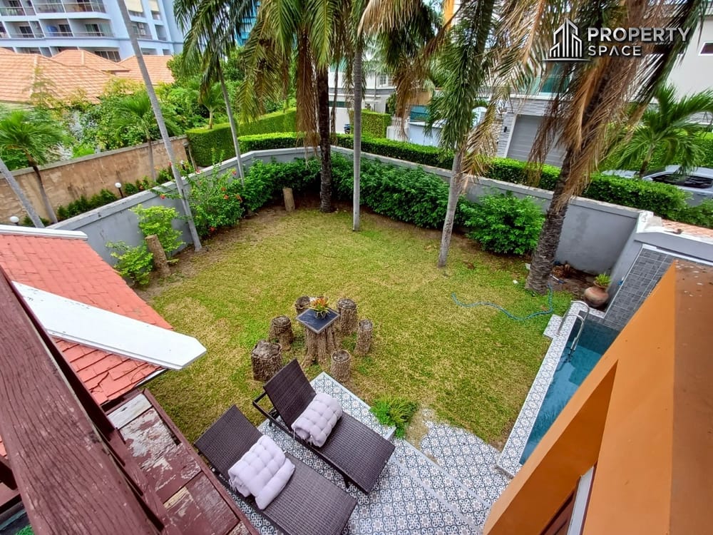 Thai-Bali Style 3-Bedroom Pool Villa In Jomtien Pattaya For Rent Image 30