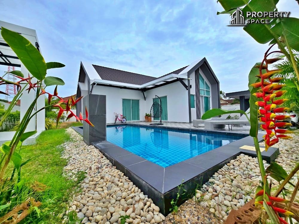 Single Nordic Style Modern 4 Bedroom Pool Villa For Sale in East Pattaya Image 1