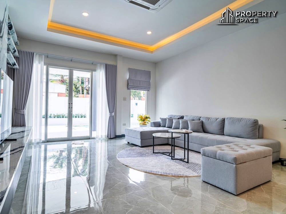 Brand New Modern Luxury 4 Bedroom Pool Villa In Jomtien Pattaya For Sale Image 6