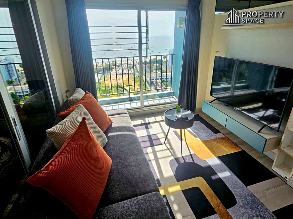 Sea View 1 Bedroom Condo In Centric Sea Condo Central Pattaya For Rent Image 3