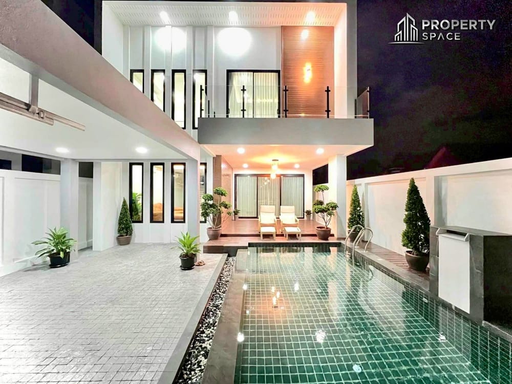Modern 3 Bedroom Pool Villa With High Privacy Wall In East Pattaya For Rent Image 1