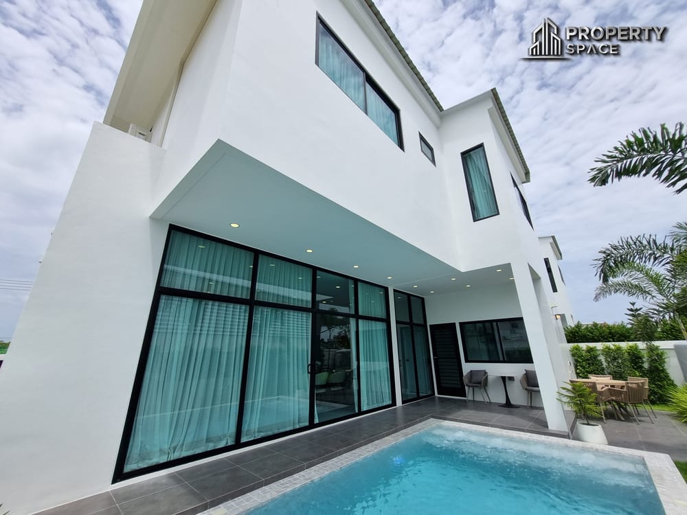 Newly Built Modern Luxury 4 Bedroom Pool Villa No Common Fees In Huay Yai Pattaya For Sale Image 6