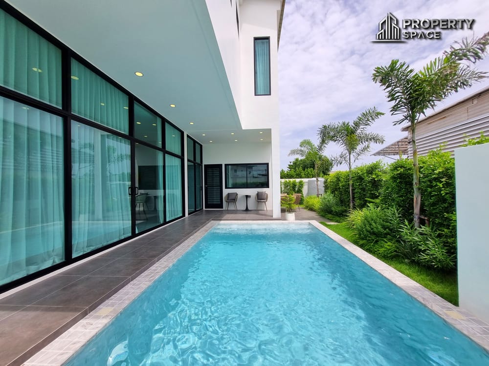 Newly Built Modern Luxury 4 Bedroom Pool Villa No Common Fees In Huay Yai Pattaya For Sale Image 4