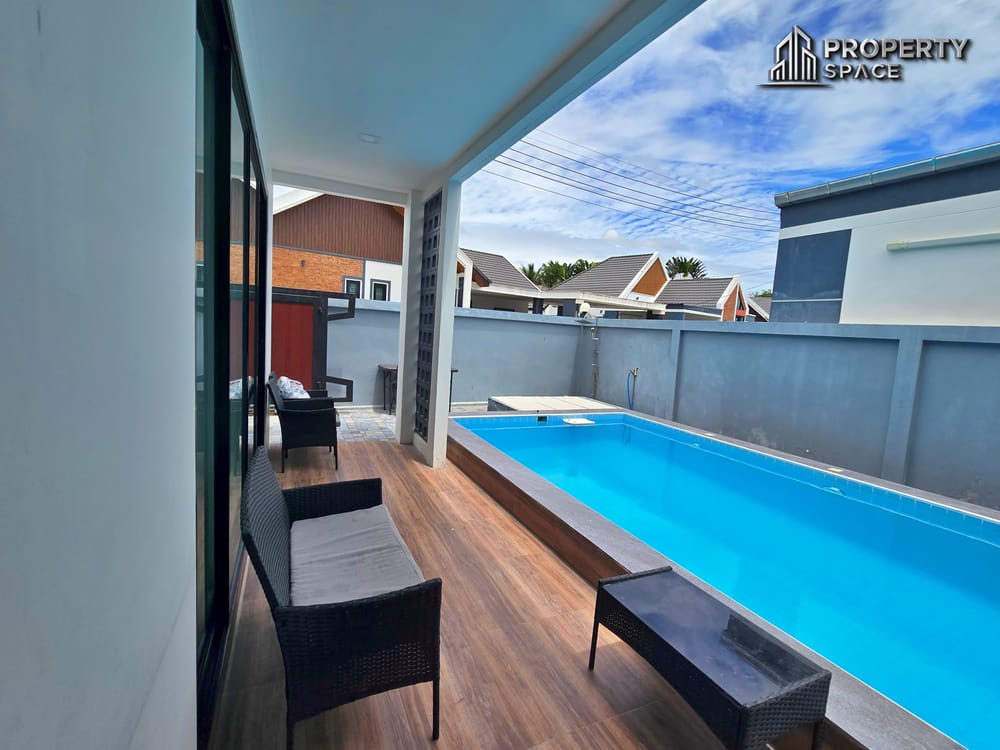 Nordic Style 3-Bedroom Pool Villa At Mabprachan Lake East Pattaya For Rent  Image 4