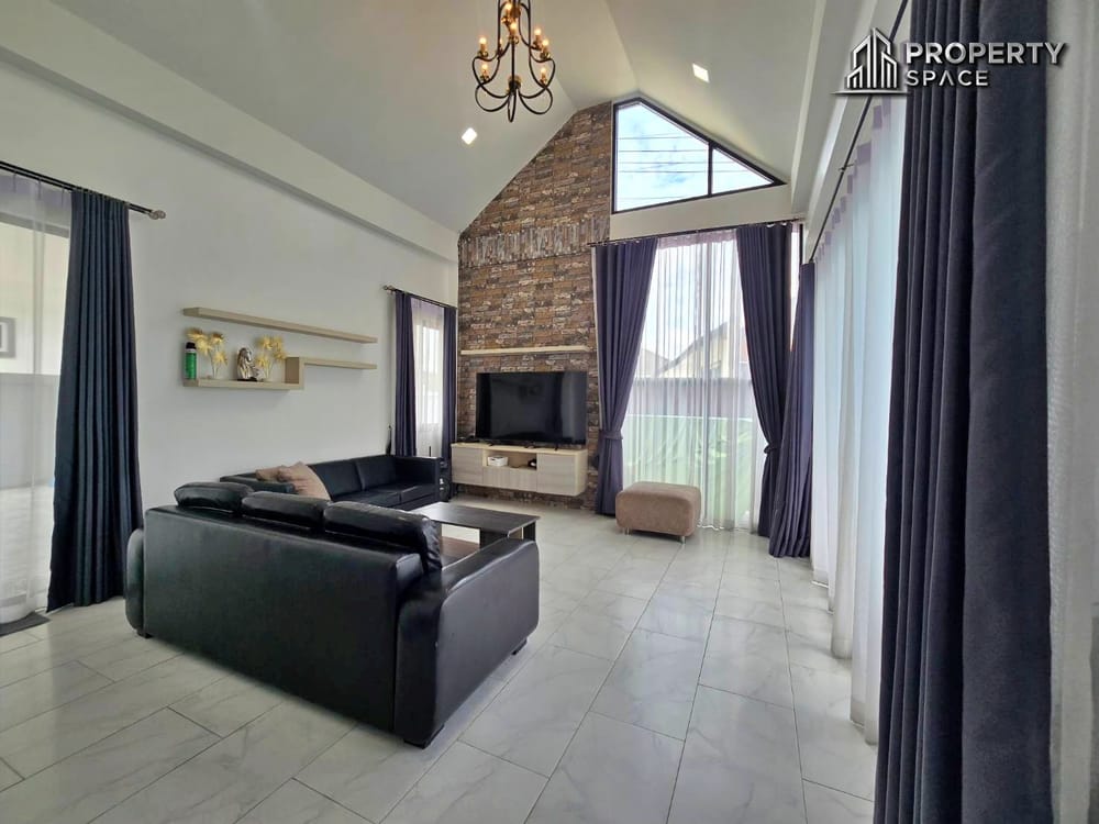 Nordic Style 3-Bedroom Pool Villa At Mabprachan Lake East Pattaya For Rent  Image 8