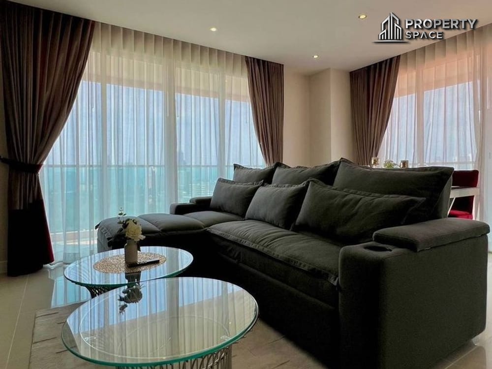 Sea View 2-Bedroom Spacious Condo at Grand Caribbean Condo Pattaya For Rent Image 4