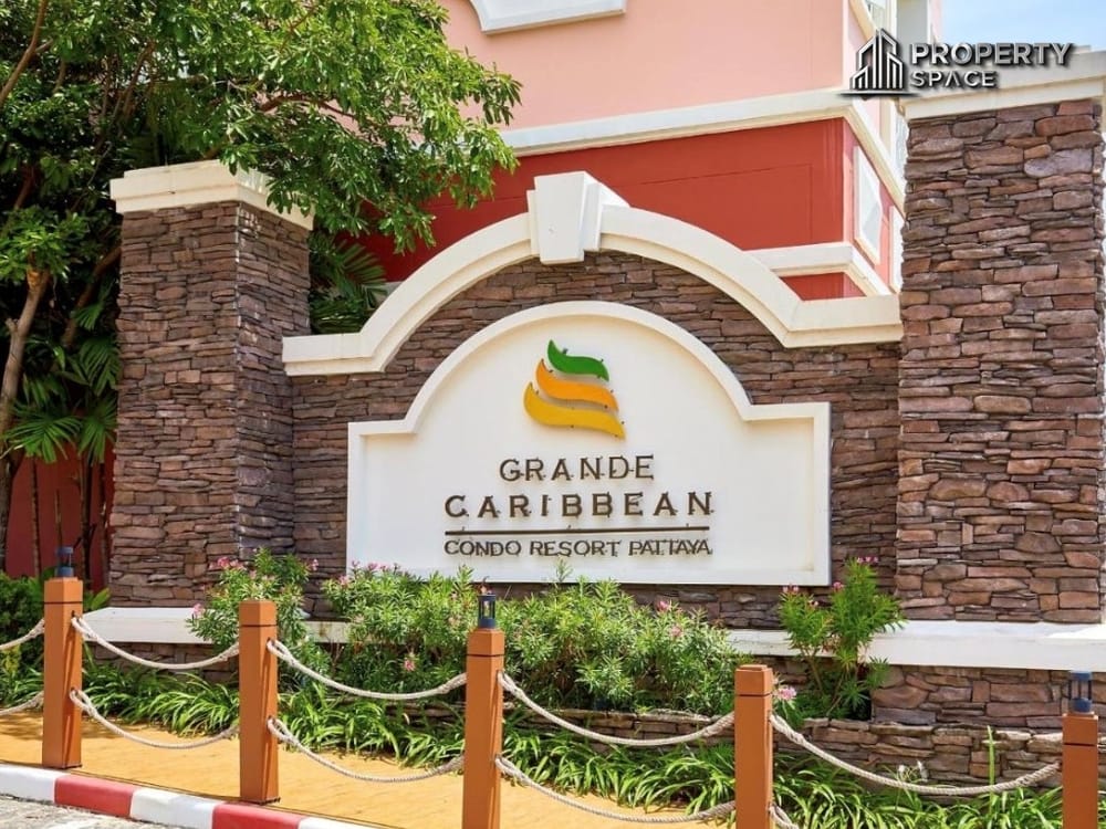 Sea View 2-Bedroom Spacious Condo at Grand Caribbean Condo Pattaya For Rent Image 1