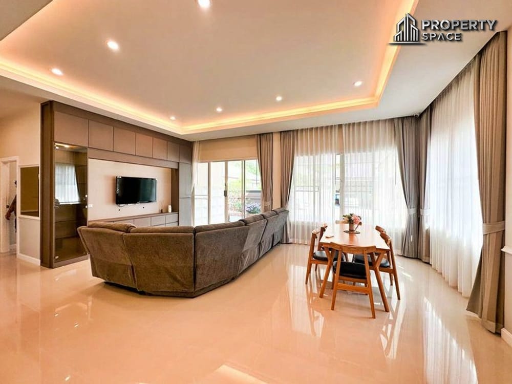 Pattaya Modern Single-Story 3-Bedroom House In Huai Yai Garden Ville 5 For Rent Image 4