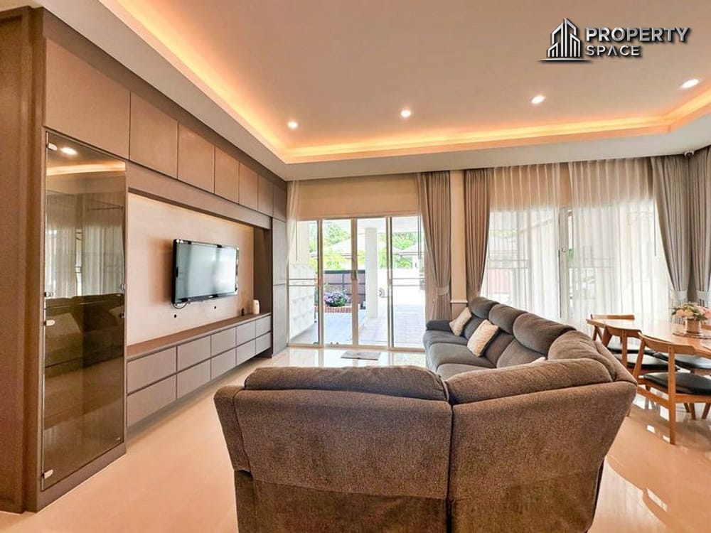Pattaya Modern Single-Story 3-Bedroom House In Huai Yai Garden Ville 5 For Rent Image 3