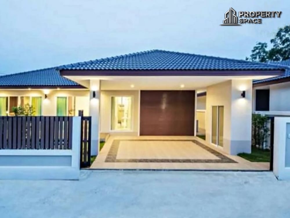 Pattaya Modern Single-Story 3-Bedroom House In Huai Yai Garden Ville 5 For Rent Image 1