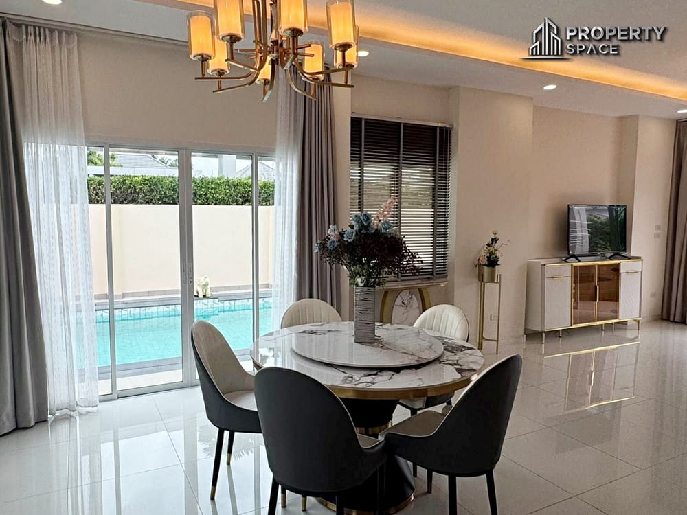 Pattaya Pet-Friendly 2-Storey 4 Bedroom Pool Villa in Baan Dusit Garden For Rent Image 6