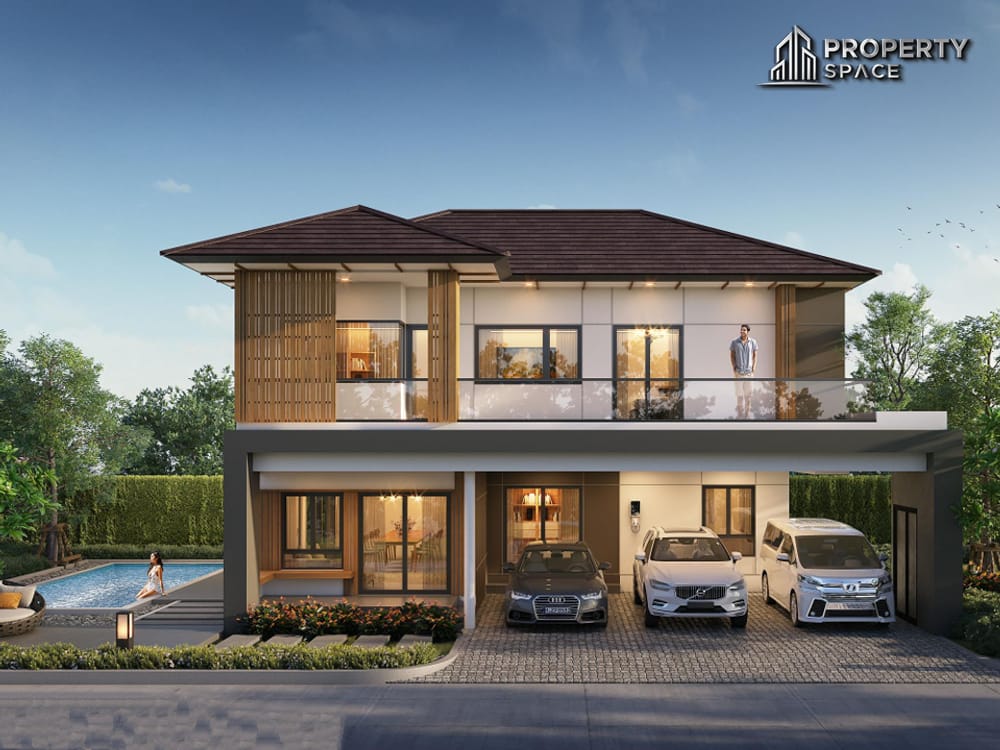 4 Bedroom Pool Villa Good Price In Secured Compound In Huay Yai Pattaya For Sale Image 1