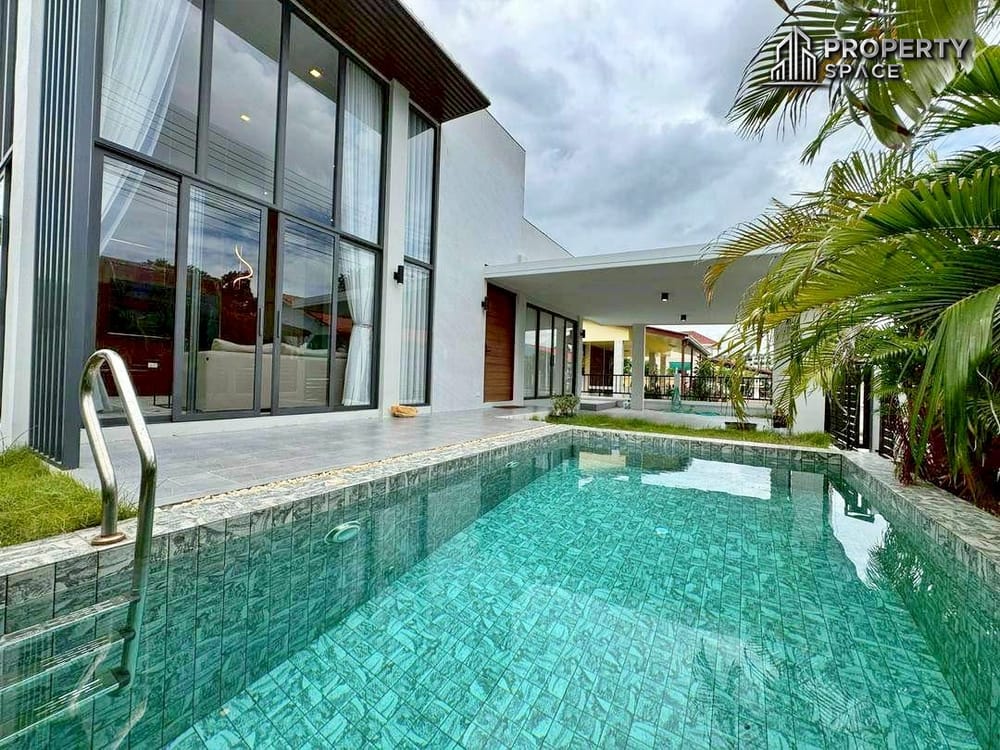 Modern 3 Bedroom Private Pool Villa In Naklue Pattaya For Rent Image 1