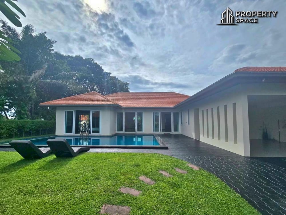Modern 4 Bedroom Pool Villa In Whispering Palms East Pattaya For Rent Image 1