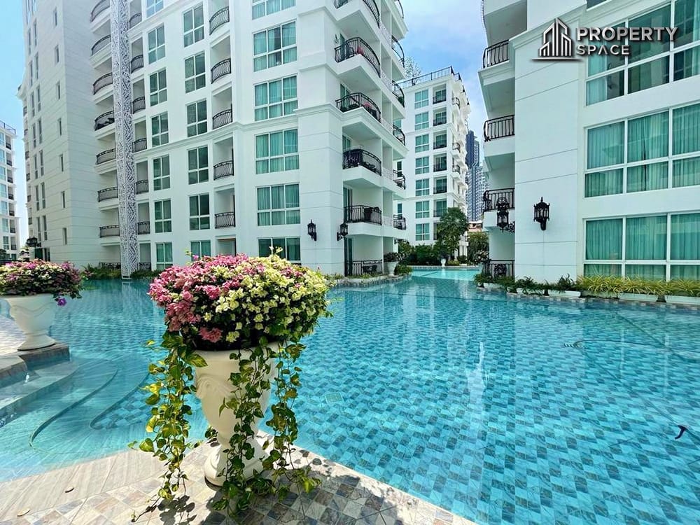 Pool View 1 Bedroom in Olympus City Garden Pattaya Condo For Rent Image 1