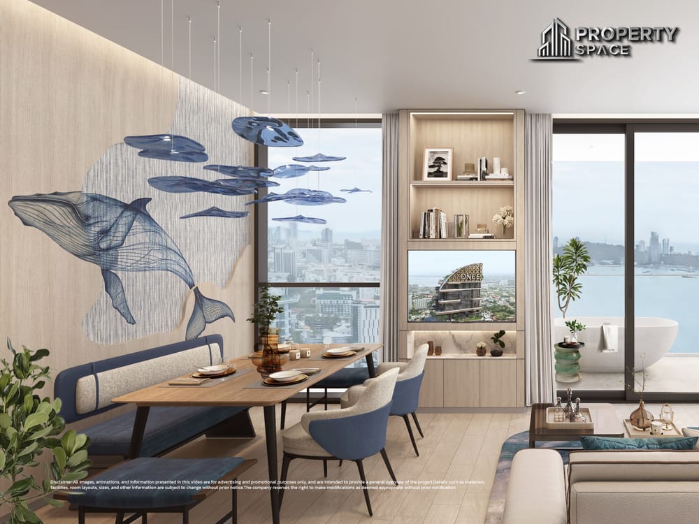 1 Bedroom Sea View Once Wongamat Luxury Condo Near Terminal 21 Pattaya For Sale Image 14