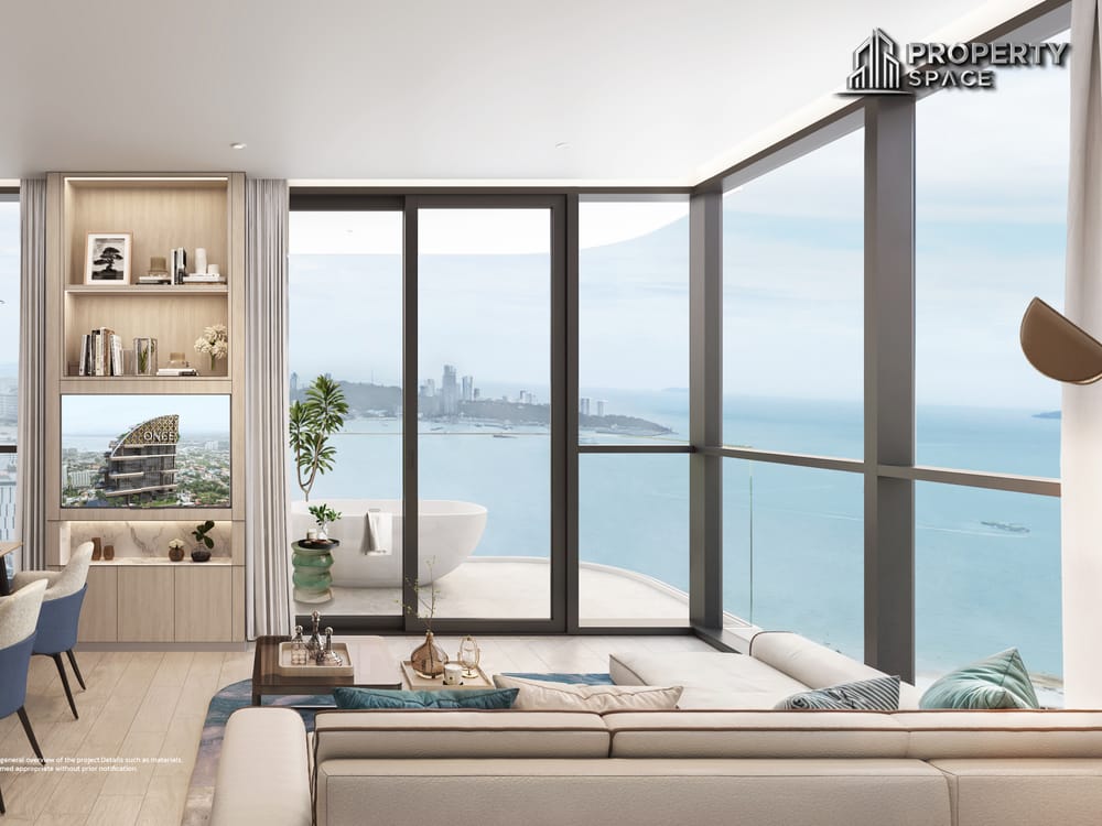 2 Bedroom Sea View Once Wongamat Luxury Condo Near Terminal 21 Pattaya For Sale Image 1