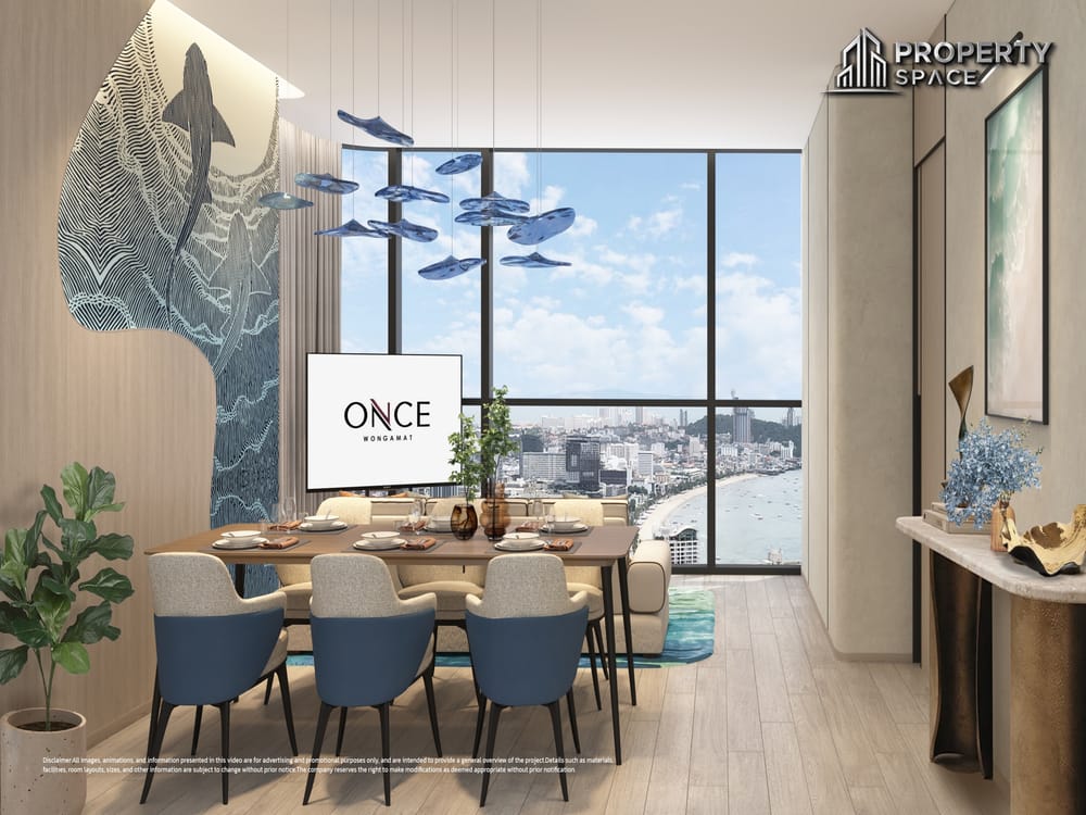 2 Bedroom Sea View Once Wongamat Luxury Condo Near Terminal 21 Pattaya For Sale Image 4