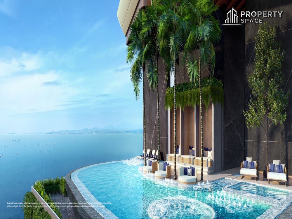 3 Bedroom Sea View Once Wongamat Luxury Condo Near Terminal 21 Pattaya For Sale Image 9