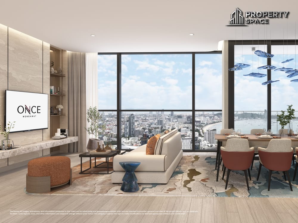 3 Bedroom Sea View Once Wongamat Luxury Condo Near Terminal 21 Pattaya For Sale Image 18