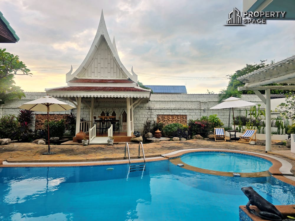 Classic European 5 Bedroom Pool Villa Suwattana Garden Home Soi nern Pattaya For Sale Image 5