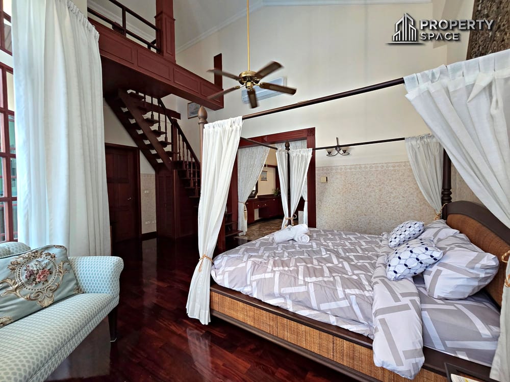 Classic European 5 Bedroom Pool Villa Suwattana Garden Home Soi nern Pattaya For Sale Image 33