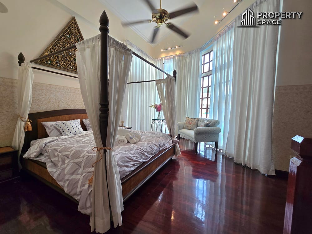 Classic European 5 Bedroom Pool Villa Suwattana Garden Home Soi nern Pattaya For Sale Image 32