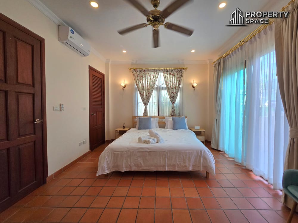 Classic European 5 Bedroom Pool Villa Suwattana Garden Home Soi nern Pattaya For Sale Image 43