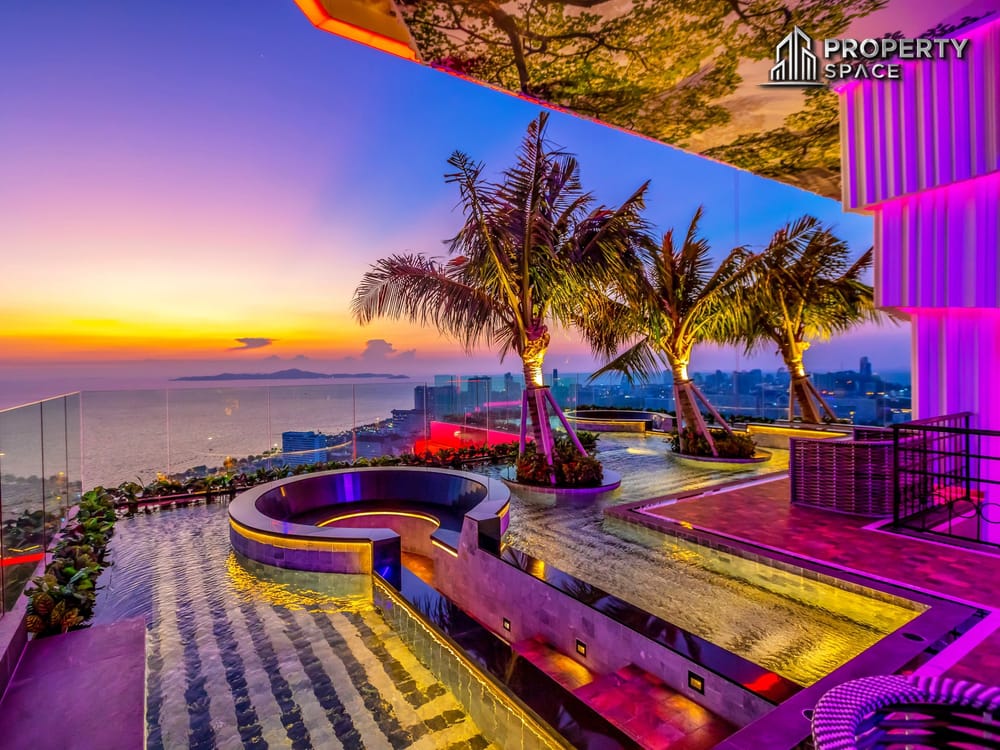 Sea View 1 Bedroom With Private Jacuzzi In Riviera Ocean Drive Jomtien Condo For Rent Image 16