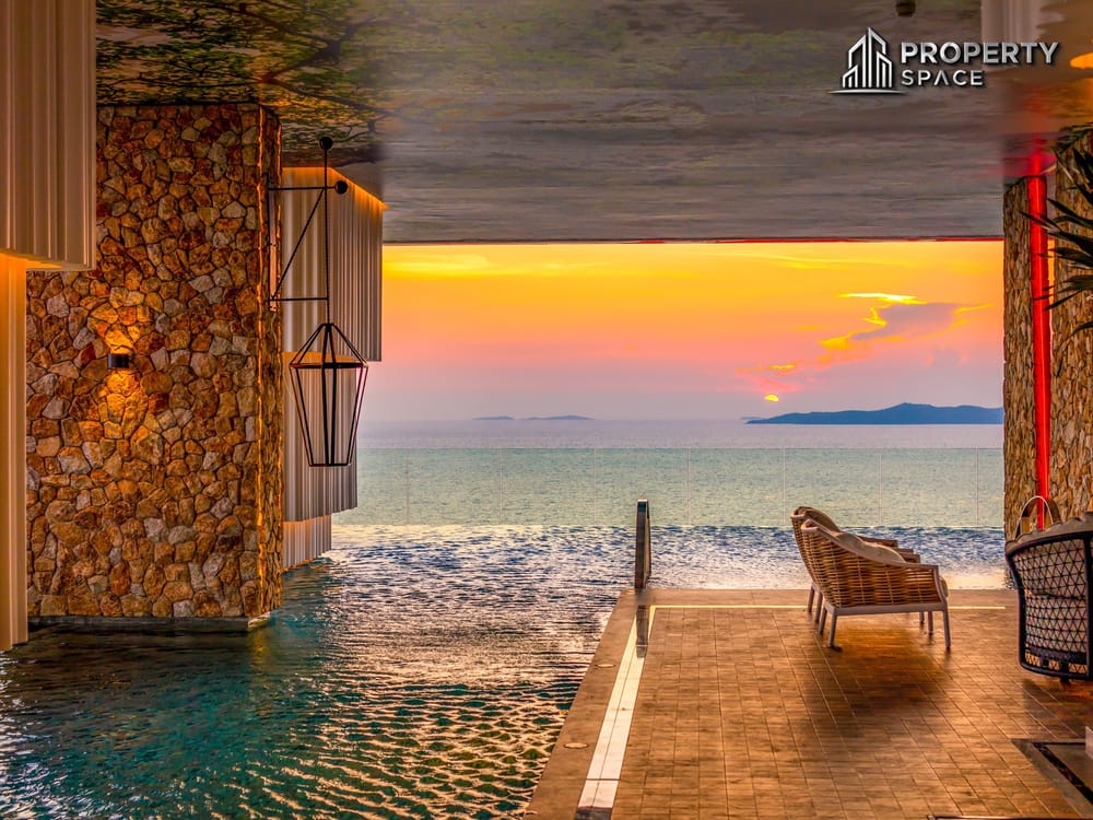 Sea View 1 Bedroom With Private Jacuzzi In Riviera Ocean Drive Jomtien Condo For Rent Image 17