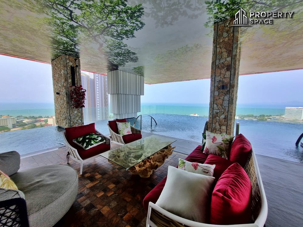 Sea View 1 Bedroom With Private Jacuzzi In Riviera Ocean Drive Jomtien Condo For Rent Image 18