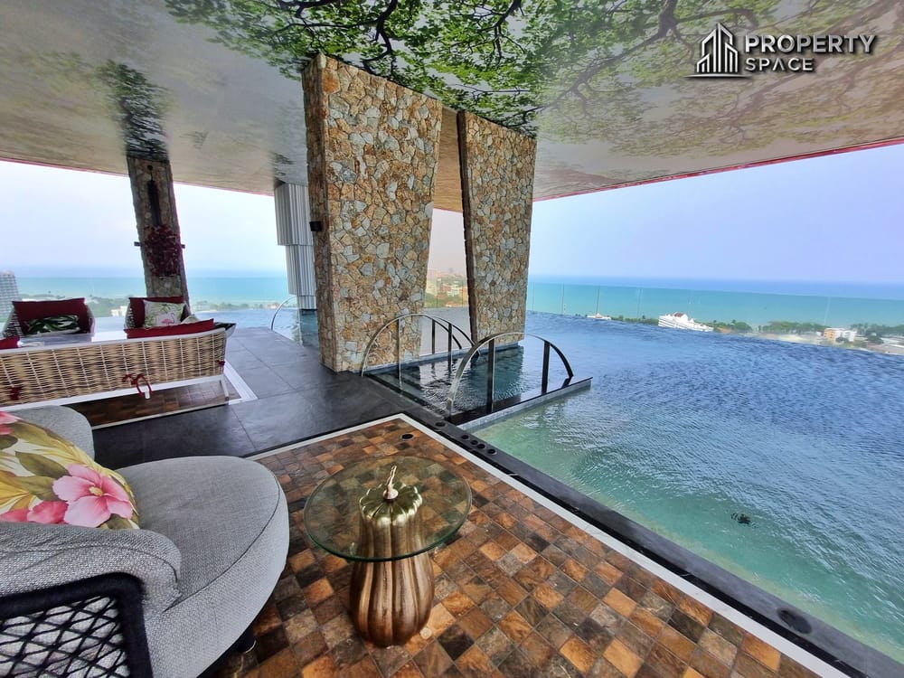 Sea View 1 Bedroom With Private Jacuzzi In Riviera Ocean Drive Jomtien Condo For Rent Image 20