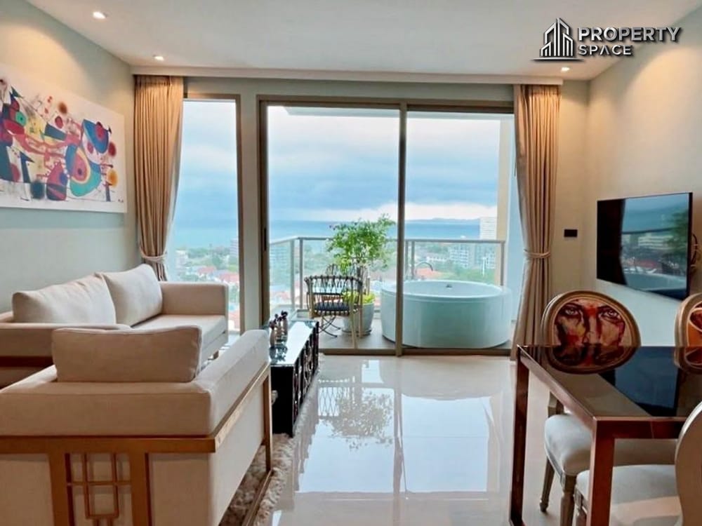 Sea View 1 Bedroom With Private Jacuzzi In Riviera Ocean Drive Jomtien Condo For Rent Image 3