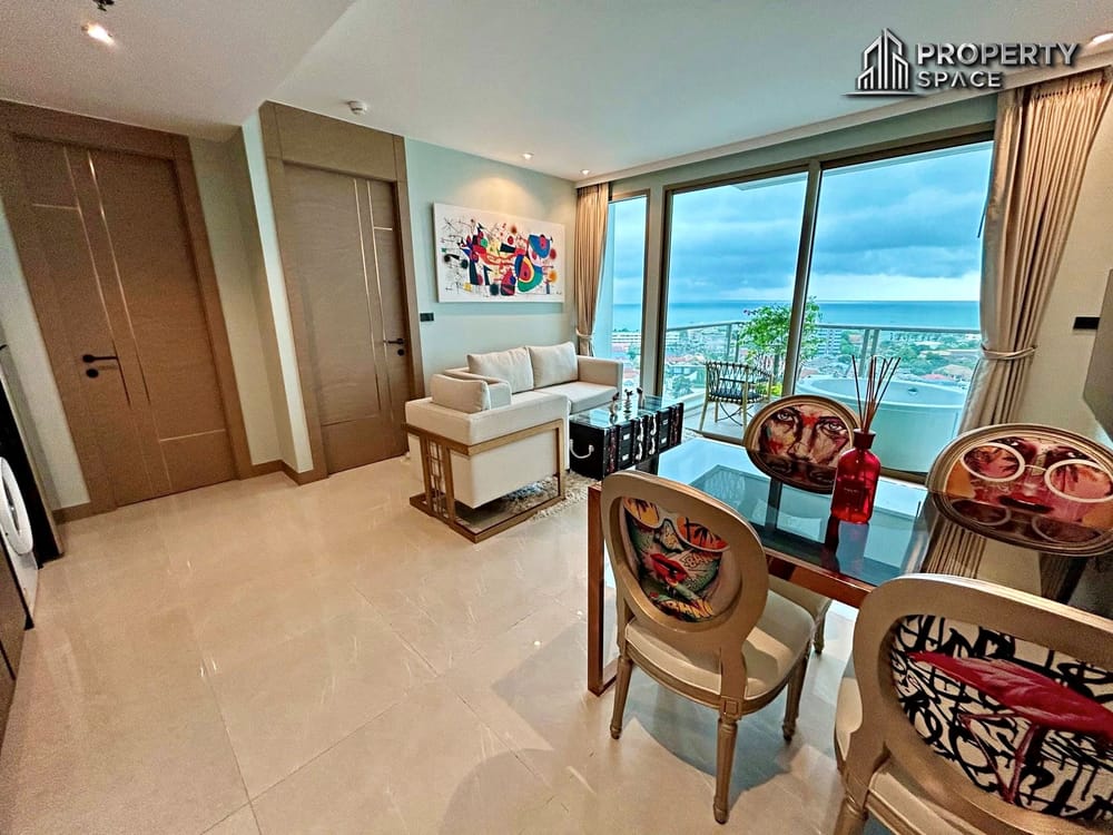 Sea View 1 Bedroom With Private Jacuzzi In Riviera Ocean Drive Jomtien Condo For Rent Image 4