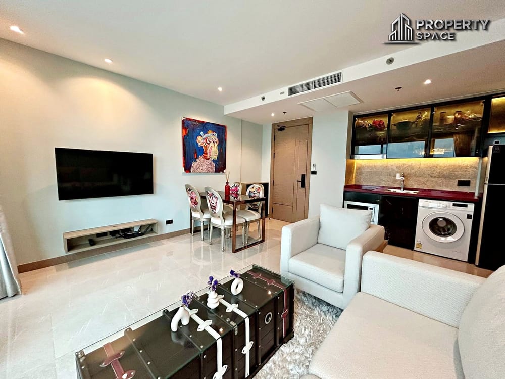 Sea View 1 Bedroom With Private Jacuzzi In Riviera Ocean Drive Jomtien Condo For Rent Image 5