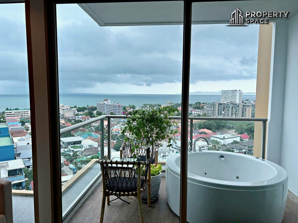 Sea View 1 Bedroom With Private Jacuzzi In Riviera Ocean Drive Jomtien Condo For Rent Image 10