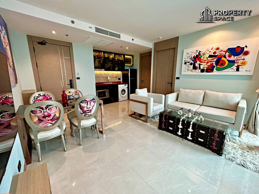 Sea View 1 Bedroom With Private Jacuzzi In Riviera Ocean Drive Jomtien Condo For Rent Image 6