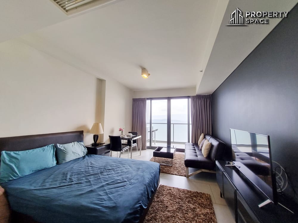 Beachfront Sea View Studio In The Zire Wongamat Condo For Rent Image 1