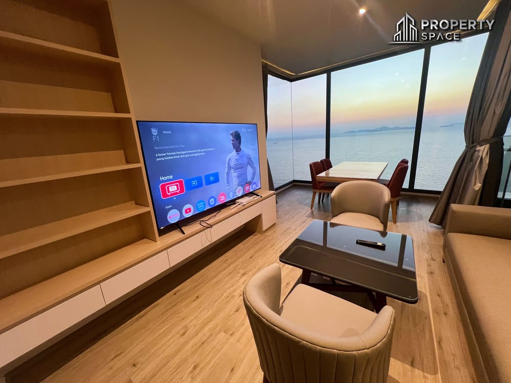 Full Sea View Luxury 2 Bedroom In Arom Wongamat Beachfront Condo For Rent Image 1