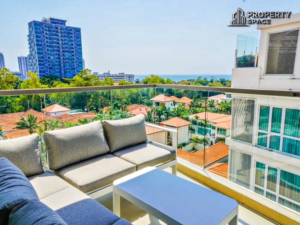 Sea View 2 Bedroom Condo In The Peak Towers Pratumnak For Rent Image 3