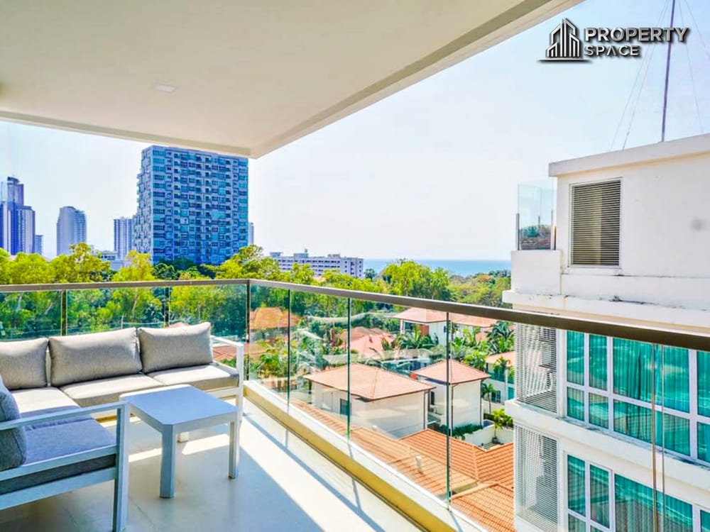 Sea View 2 Bedroom Condo In The Peak Towers Pratumnak For Rent Image 1