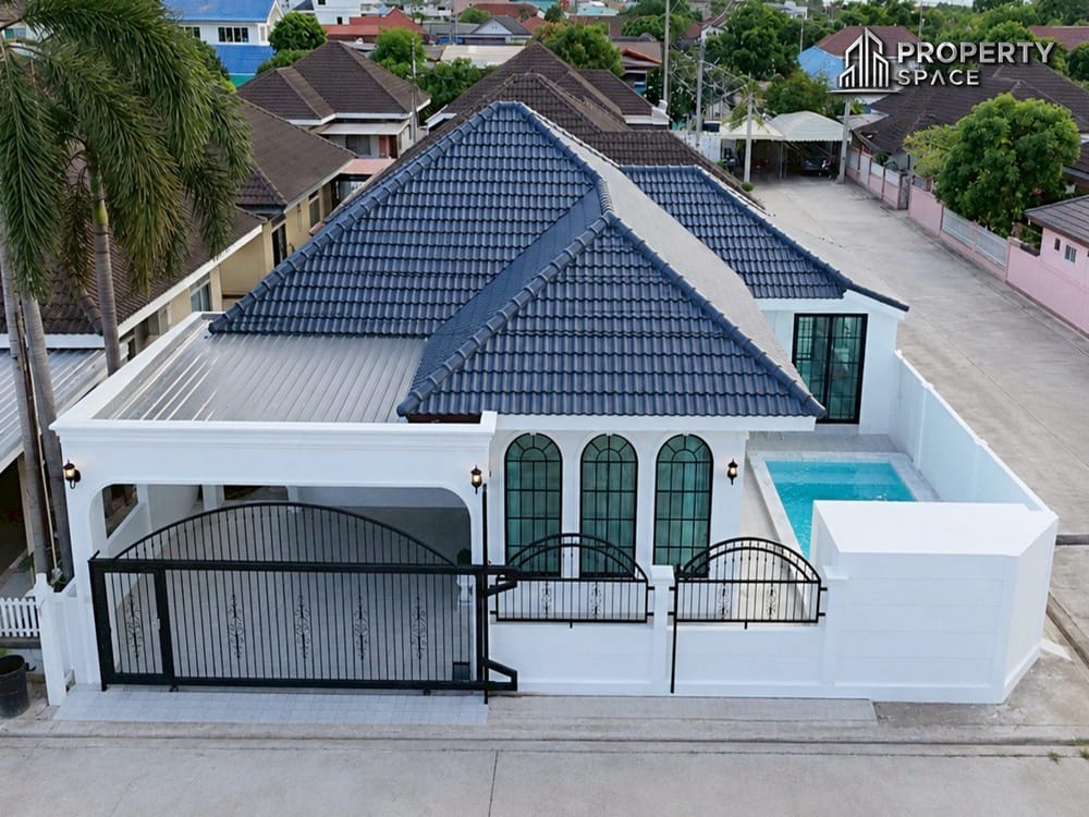 Corner 3 Bedroom Pool Villa Near Mabprachan & International Schools in East Pattaya For Sale Image 3