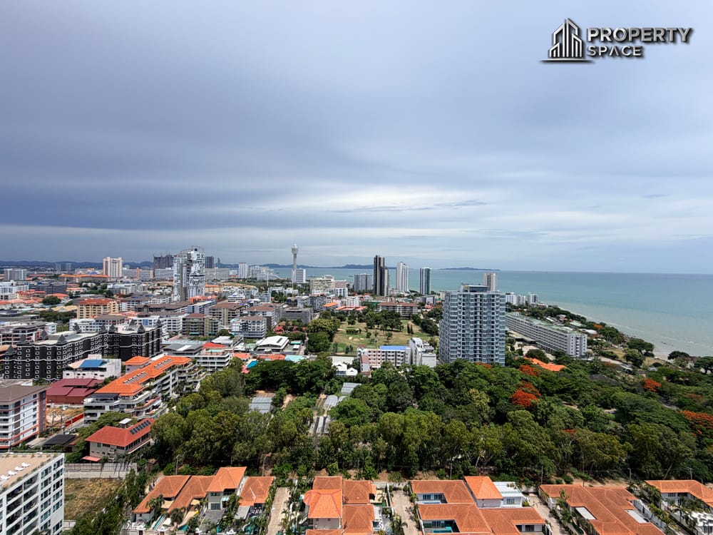 High-Floor Sea View 1 Bedroom Condo at The Peak Towers For Rent Image 5
