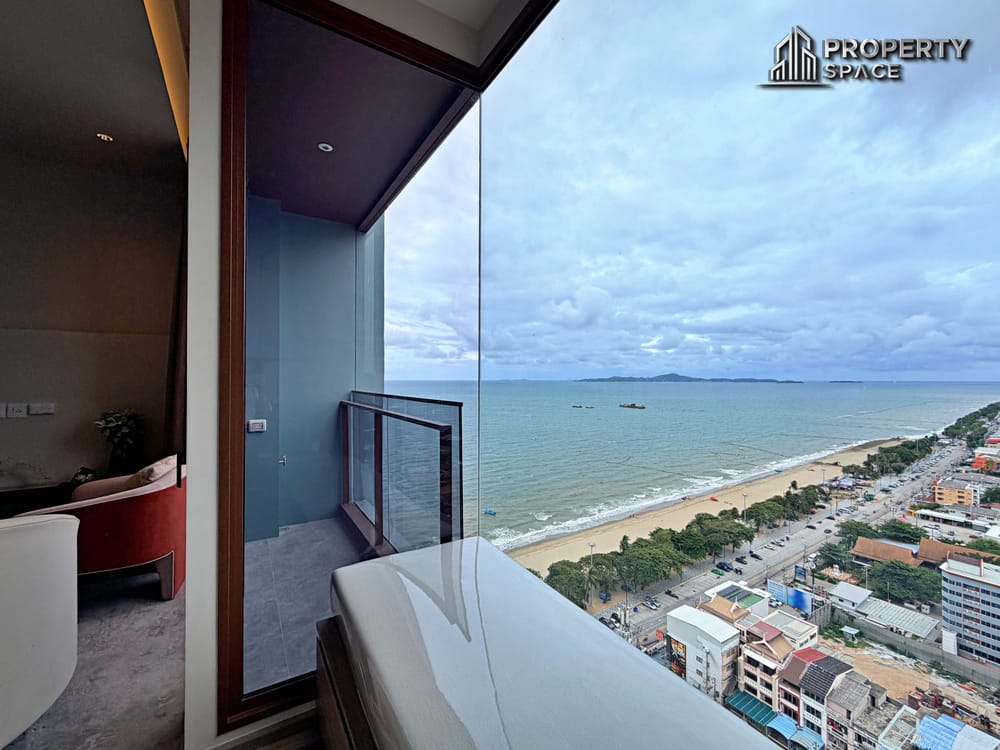 High-Floor Sea View 1 Bedroom Corner Condo at Arom Jomtien Beachfront Luxury Living Image 4
