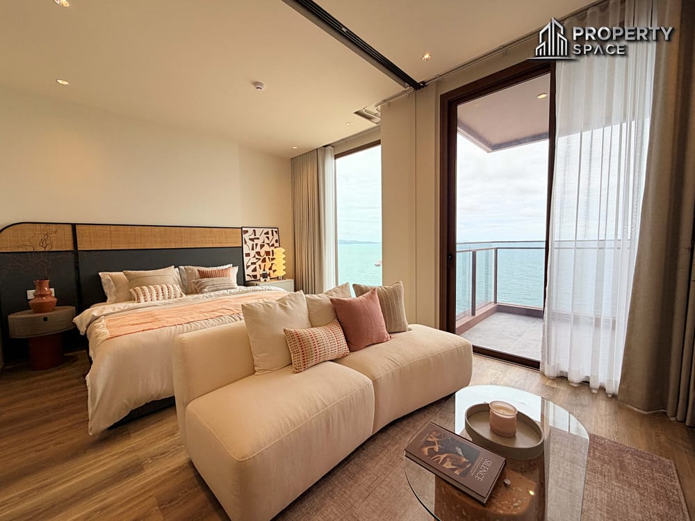 Luxury Direct Sea View 1 Bedroom Condo at Arom Jomtien | High Floor Beachfront Residence Image 1
