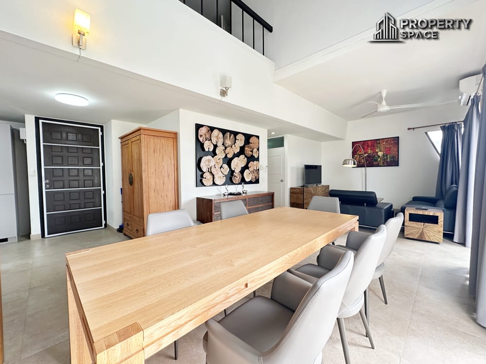 3 Bedroom Sea View Duplex Condo for Sale 1 Minute to Jomtien Beach | Foreign Ownership Image 3